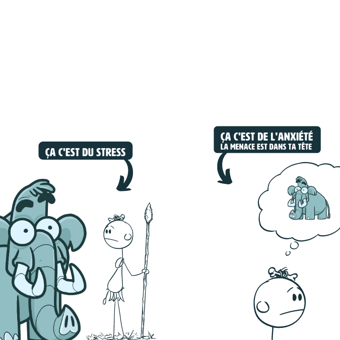 différence stress anxiété
